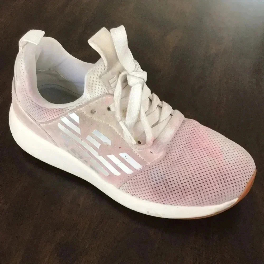 EMPORIO ARMANI Kid’s Customized Sneakers XSX009 XOT18 Size 13.5 Luxury Dyed - Picture 9 of 12